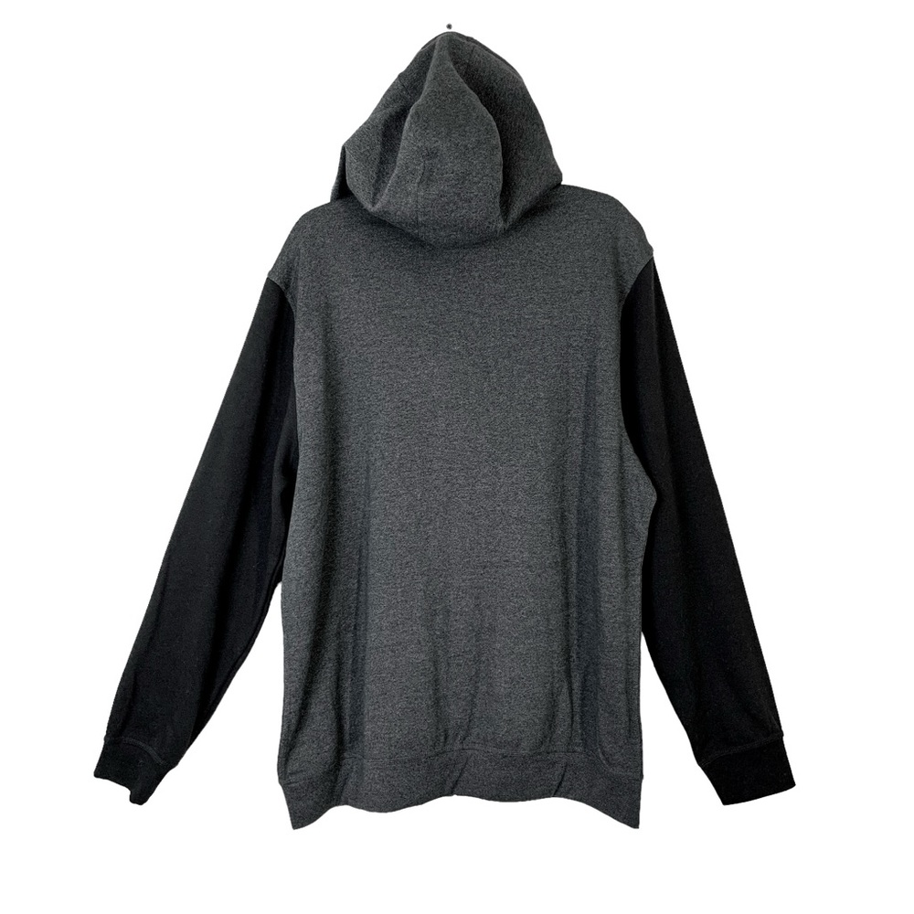 Mens Hurley Branstad Front Full Zip Hooded Jacket Black/Charcoal Size XL - Picture 2 of 8